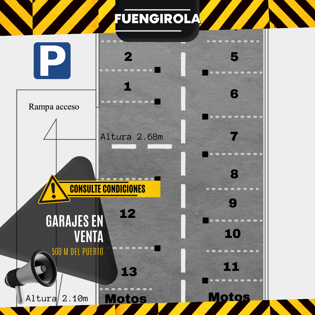 Para 14 Garajes privados en Centro Puerto Fuengirola